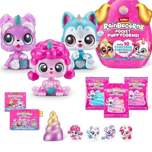 Pet Shop RAINBOCORNS POCKET PUPPYCORNS SET OF 3 - Picture 4 of 4